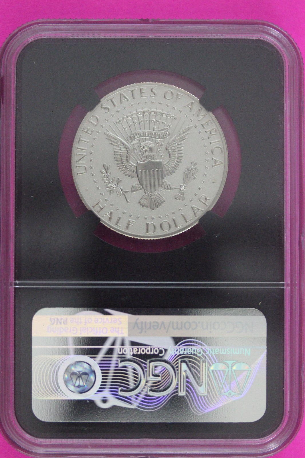 2019 S PF 69 Reverse Proof John Kennedy Clad Half Dollar NGC Apollo 11 64