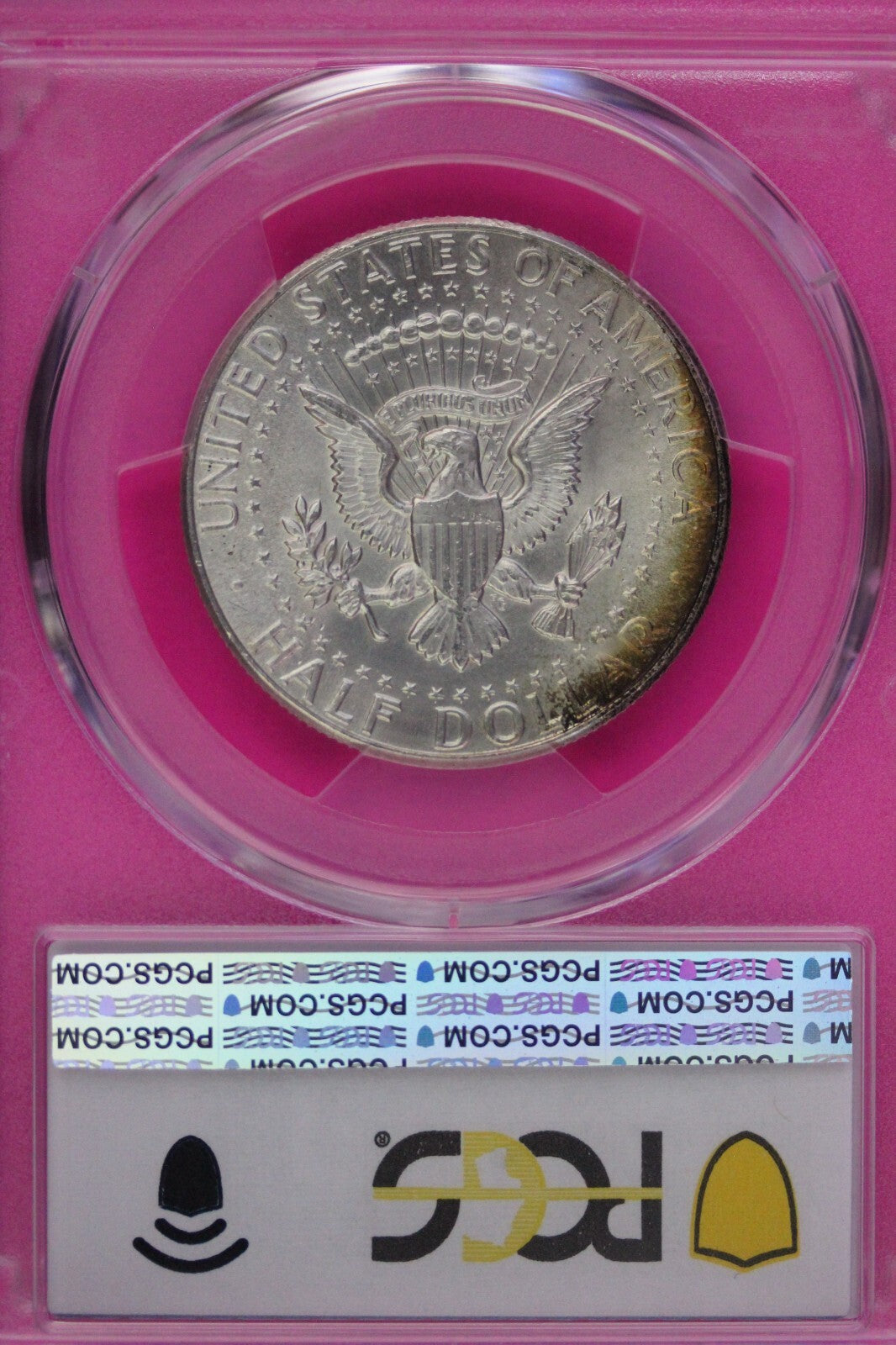 Toned 1964 P Silver MS 65 John F Kennedy Silver Half Dollar PCGS Graded 311