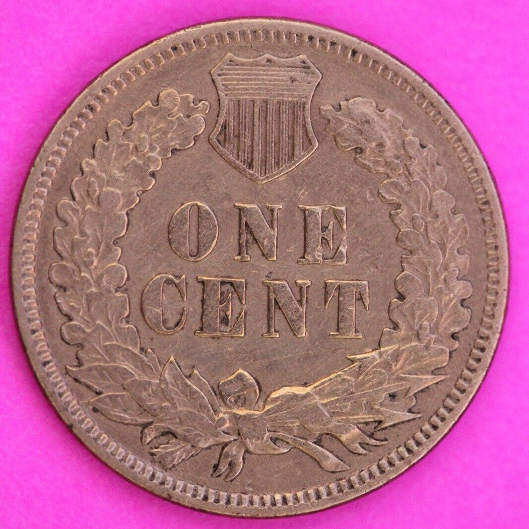 1873 Open 3 Indian Head Cent Penny Scarce Type Exact Coin Shown High Grade 315