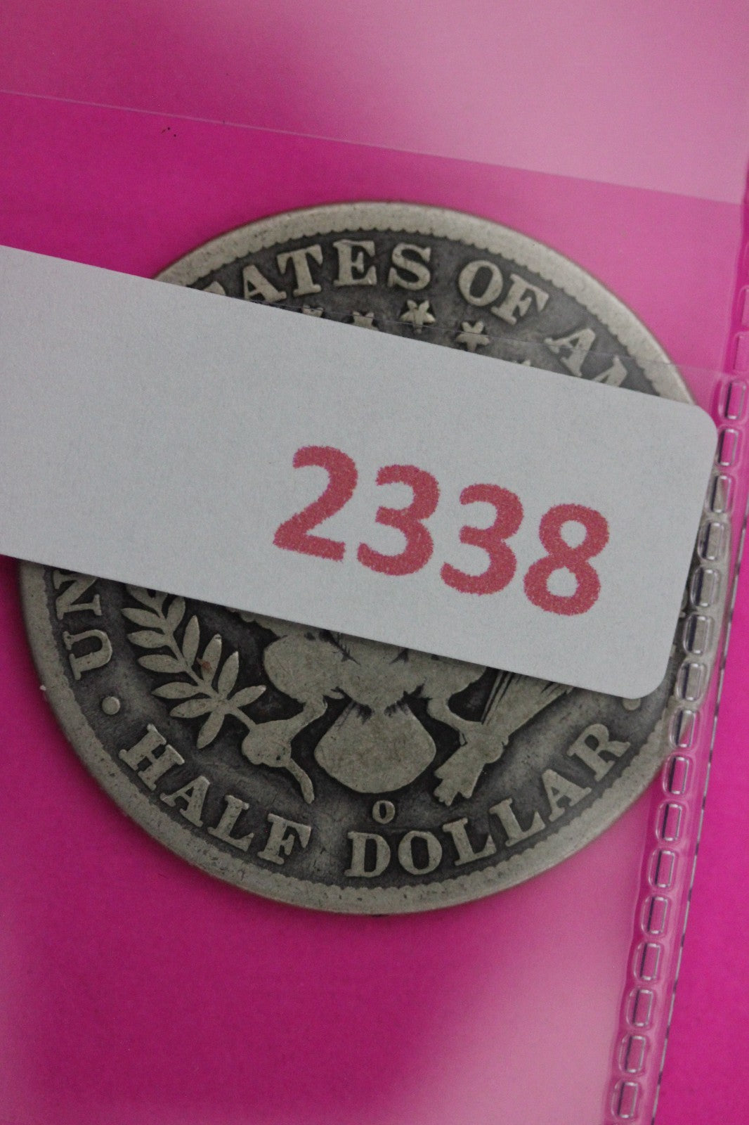 1909 O Barber Liberty Silver Half Dollar Guaranteed Authentic Genuine Coin 2338