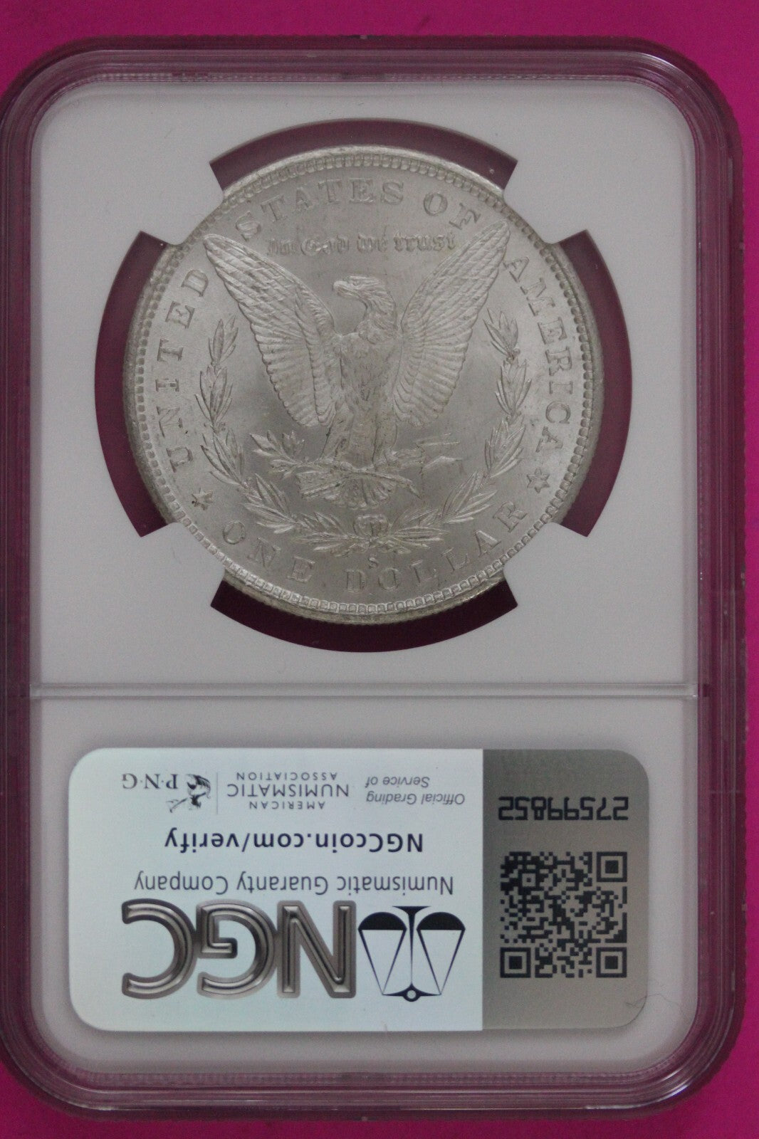 1880 S MS 64 Liberty Morgan Silver Dollar NGC Certified Graded Authentic 787