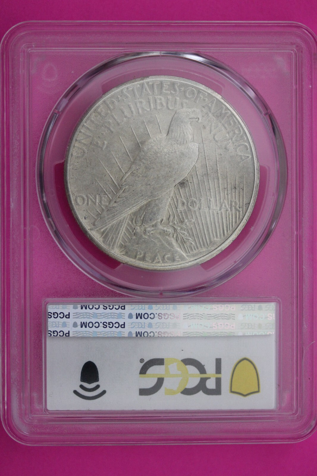 1924 S AU 55 Liberty Peace Silver Dollar PCGS Certified Authentic Graded 338