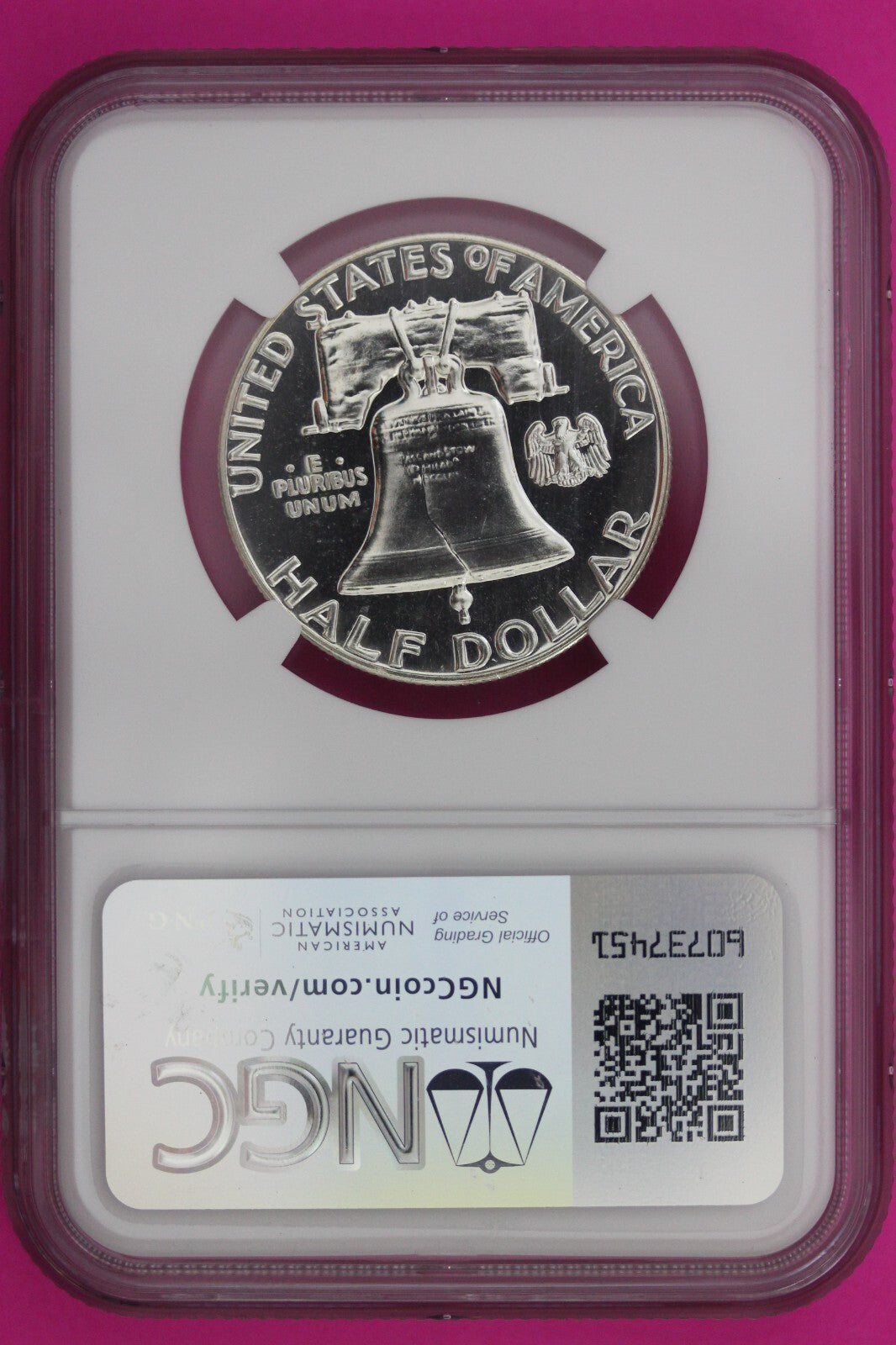 1959 PF 65 Ben Franklin Half Dollar NGC Graded Certified Authentic Slab 1132