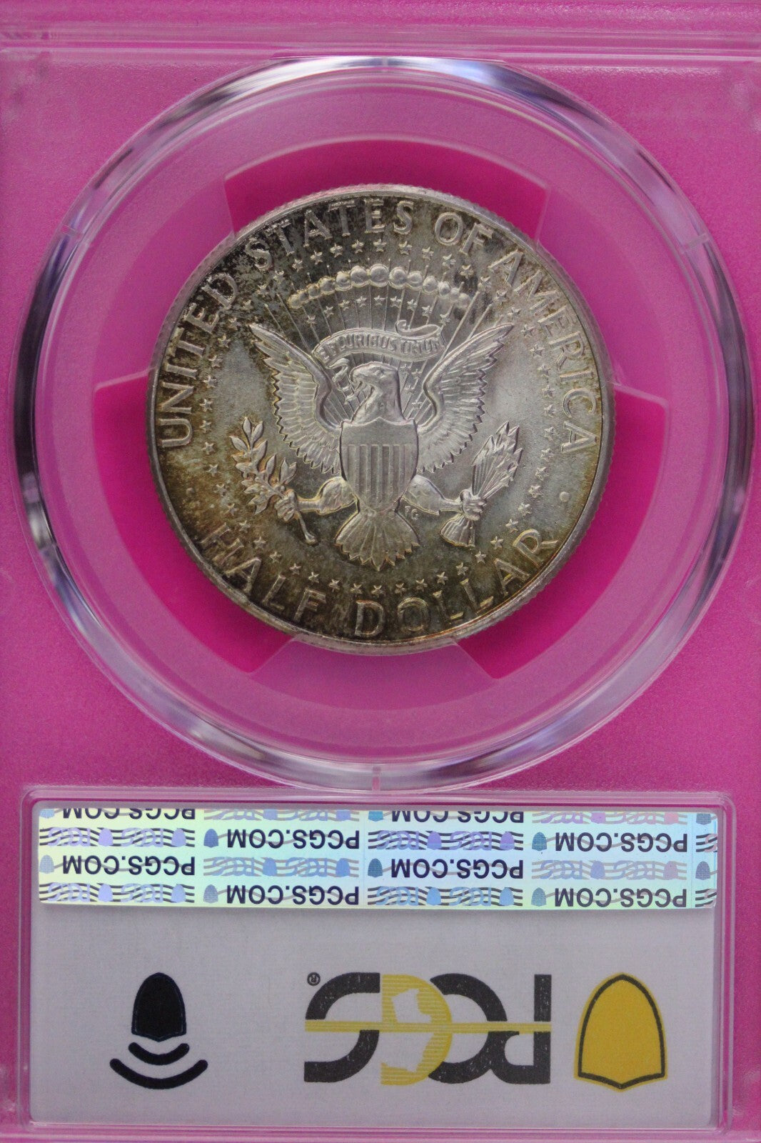 Toned 1964 P Silver MS 65 John F Kennedy Silver Half Dollar PCGS Graded 305