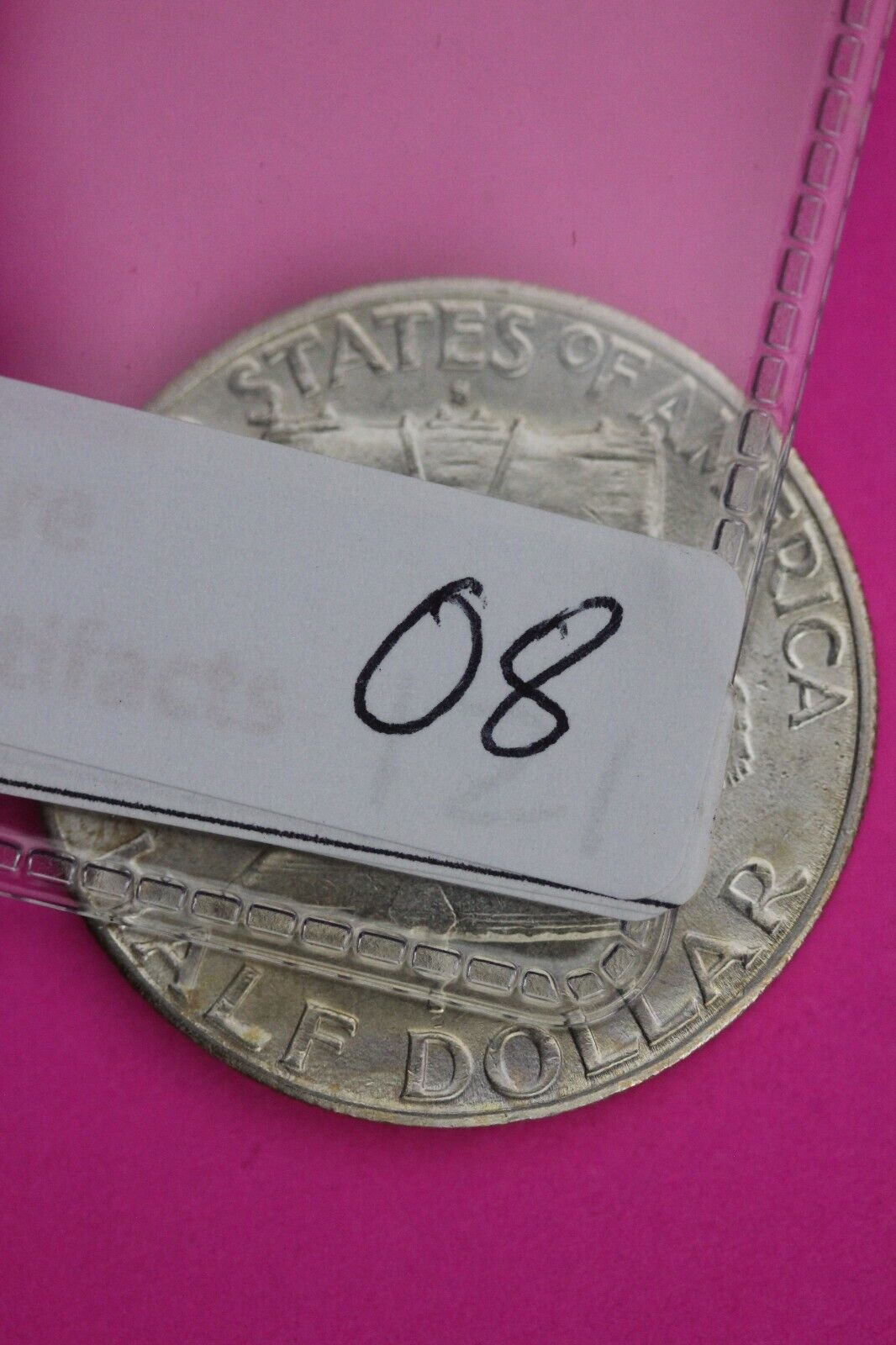 High Grade Toned 1949 S Ben Franklin Silver Half Dollar Exact Coin Shown 08