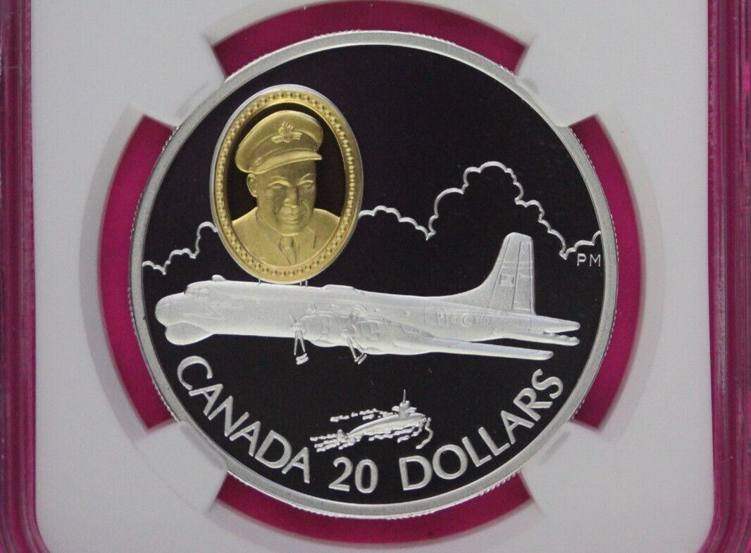 1998 PF 69 Ultra Cameo Canada Aviation Series Cp-107 Argus $20 NGC Slab 1066