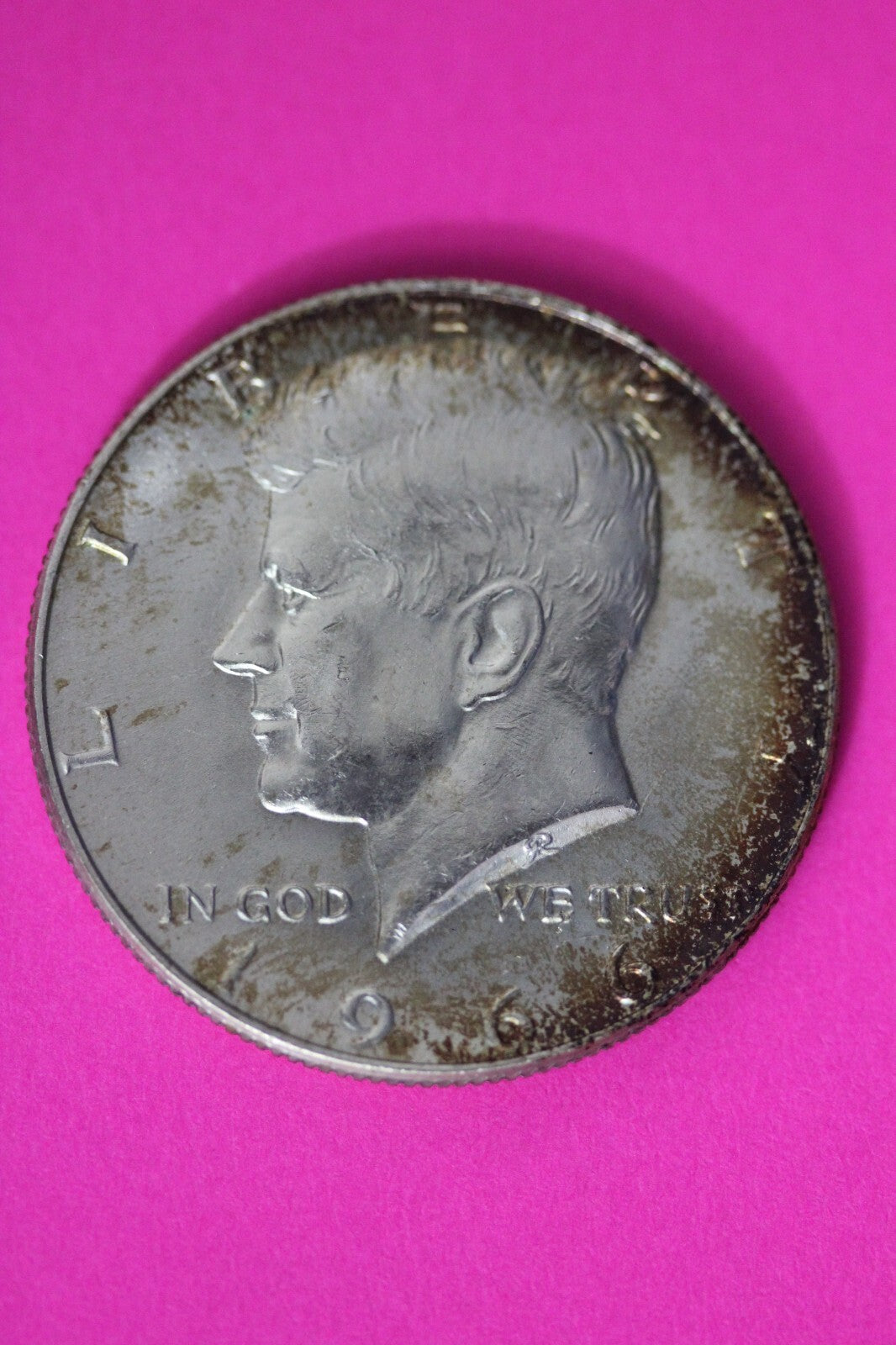 Nicely Toned 1964 P John F Kennedy Silver Half Dollar Exact Gem Coin Shown 05