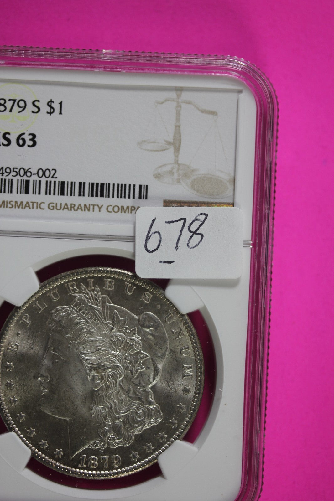 1879 S MS 63 Liberty Morgan Silver Dollar NGC Certified Graded Authentic 678