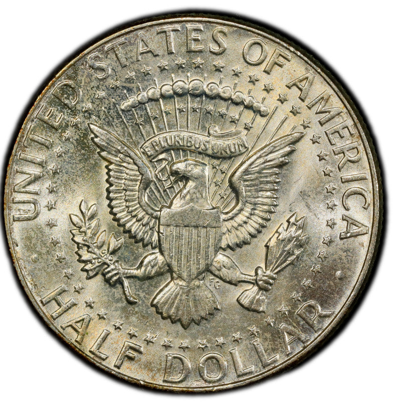 Toned 1964 P Silver MS 65 John F Kennedy Silver Half Dollar PCGS Graded 310