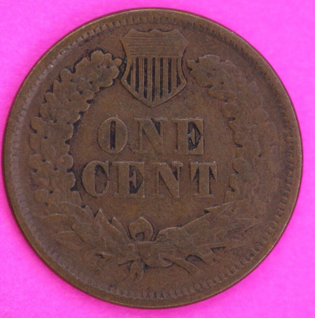 1865 Fancy 5 Indian Head Cent Penny Scarce Early Type Exact Coin Shown 328