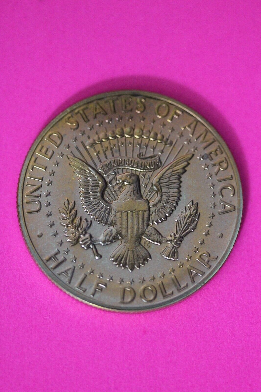 Rainbow Toned 1964 Accented Hair John F Kennedy Proof Half Dollar Exact Coin 16