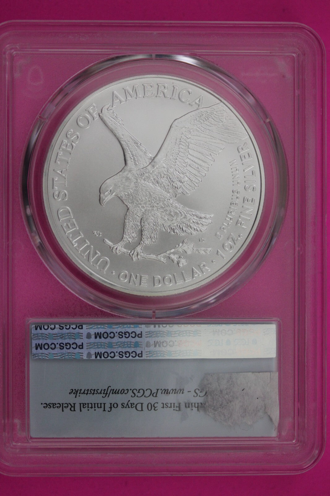 2021 T2 MS 70 Silver Eagle Coin 1 OZ .999 PCGS Certified Graded Authentic 582