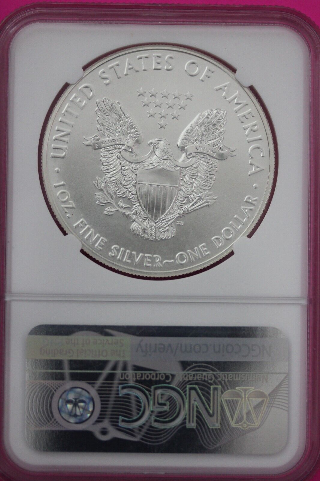 2020 MS 70 American Silver Eagle California State Series NGC Certified Slab 579