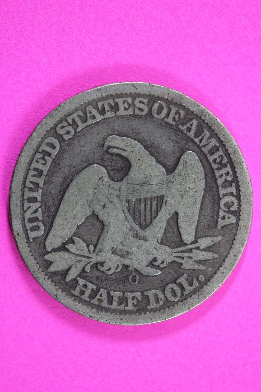 1858 O Seated Liberty Half Dollar Silver Semi Key Date Exact Coin In Pics 08
