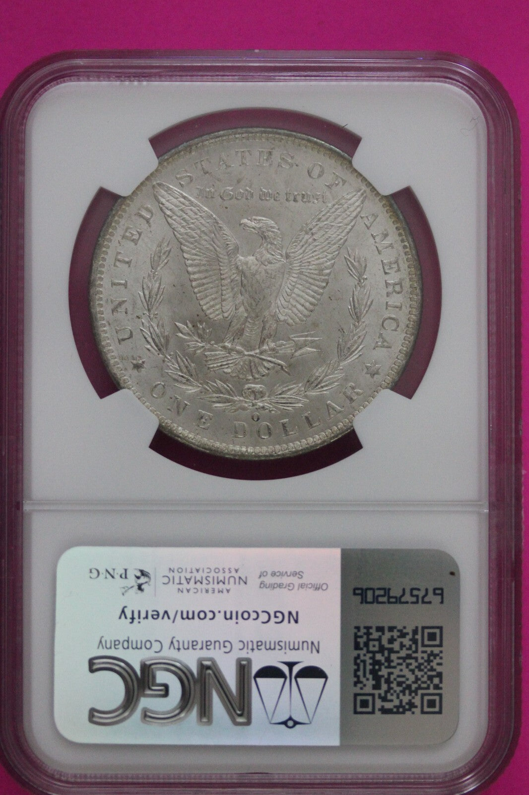 1885 O MS 63 Liberty Morgan Silver Dollar NGC Certified Graded Authentic 685