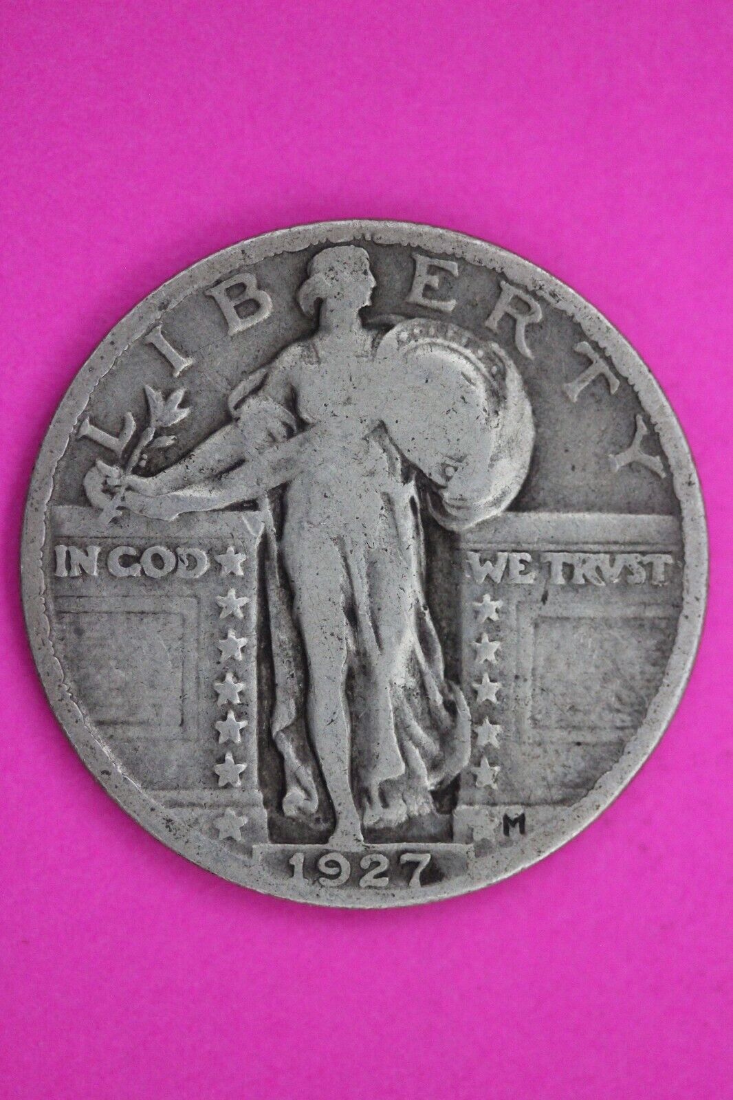Full Date 1927 P Standing Liberty Silver Quarter You Get The Coin In Pics TOM 82