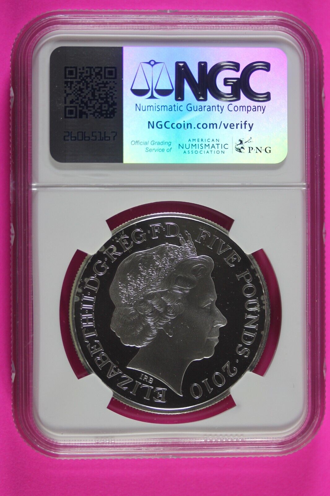2010 PF 68 Great Britain London Olympics Courage £5 NGC Certified Graded 497