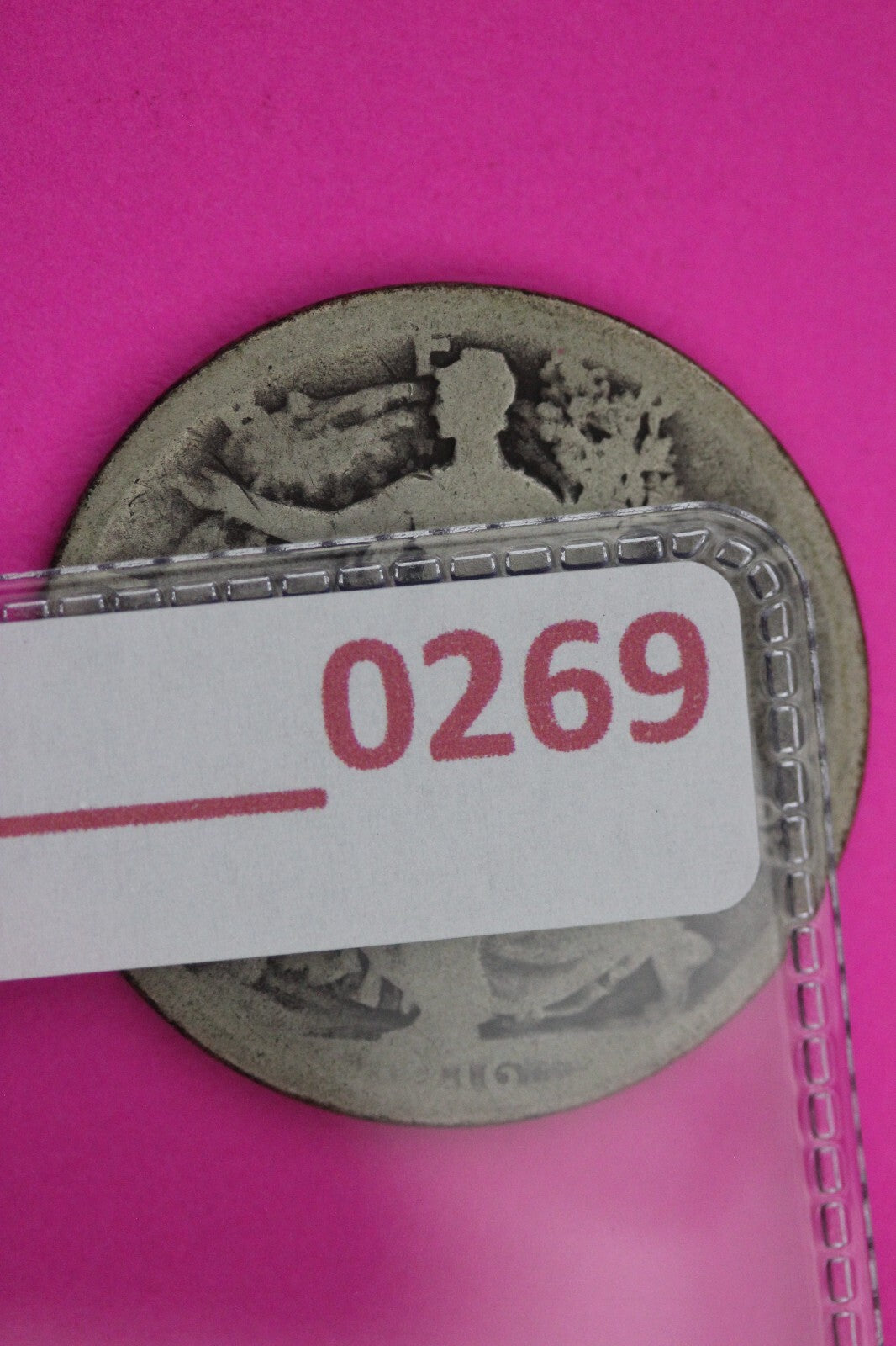 1916 D OBV Walking Liberty Silver Half Dollar Walker Guaranteed Authentic 0269N