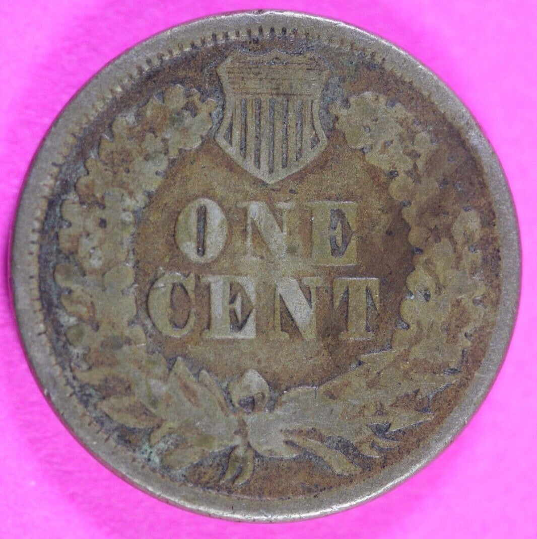 1863 Copper Nickel Indian Head Cent Penny Rare Type Coin Exact Coin Pictured 272