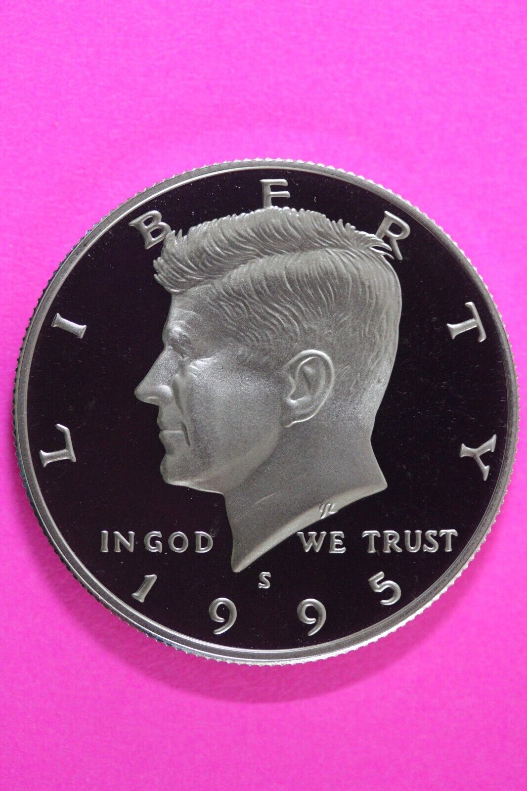 Gem Proof 1995 S Clad Kennedy Half Dollar Deep Cameo Same Coin In Pics TOM 03
