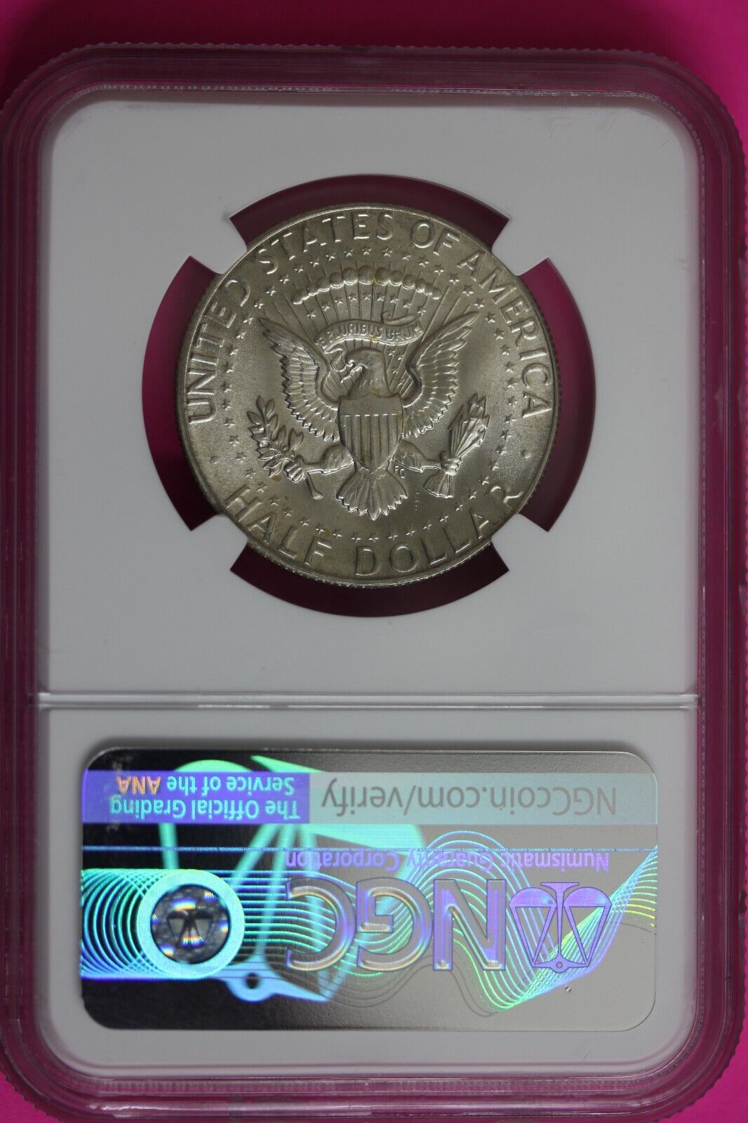 1969 D MS 64 Kennedy Half Dollar NGC Graded Certified Authentic Slab Silver 1383