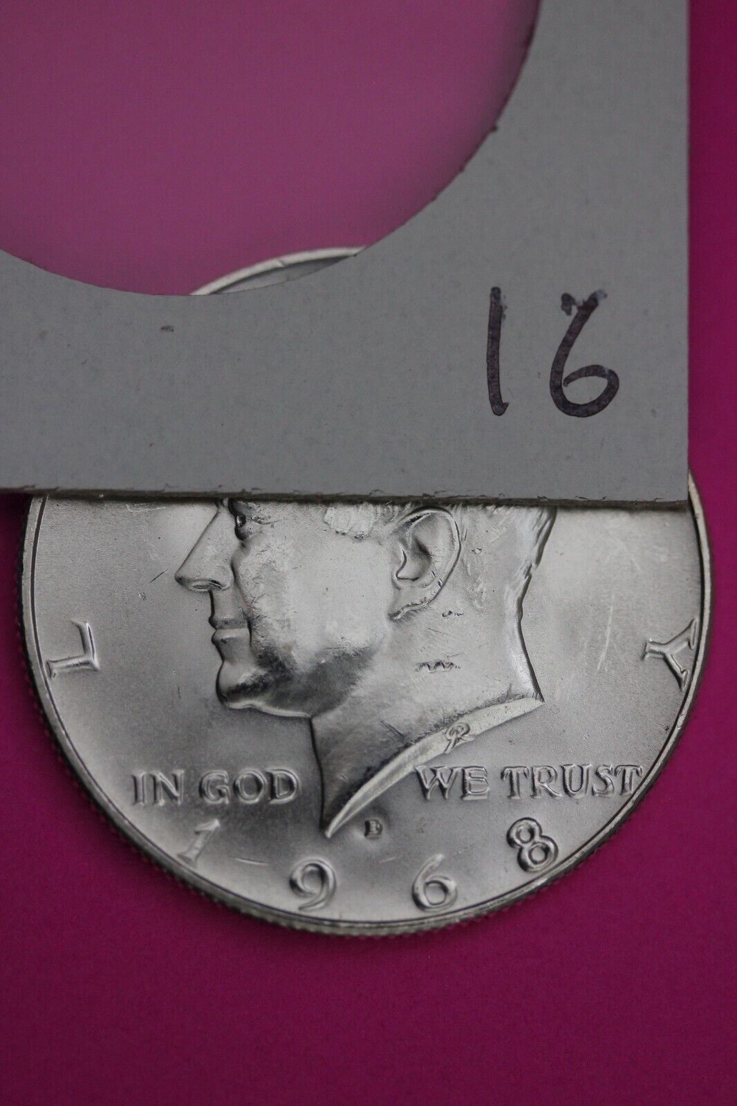 Gem BU 1968 D John F Kennedy Half Dollar 40% Silver Same Coin In Pics TOM 16