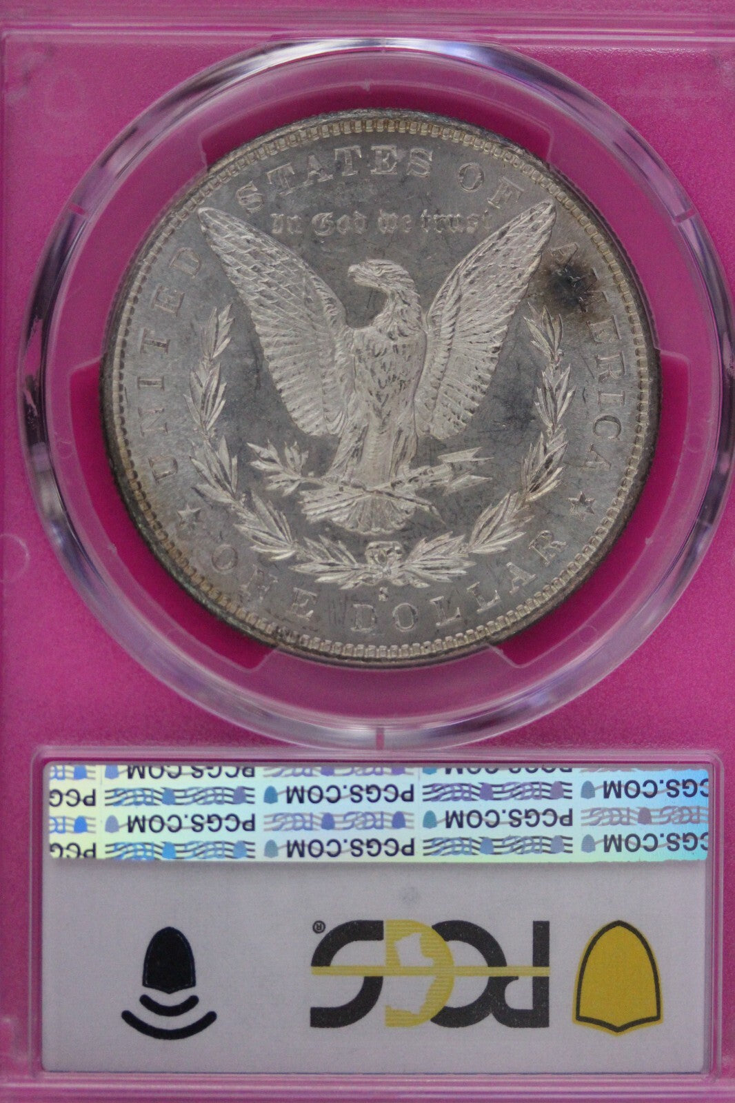 Toned 1881 S MS 64 Morgan Silver Dollar PCGS Graded Certified Authentic Slab 255