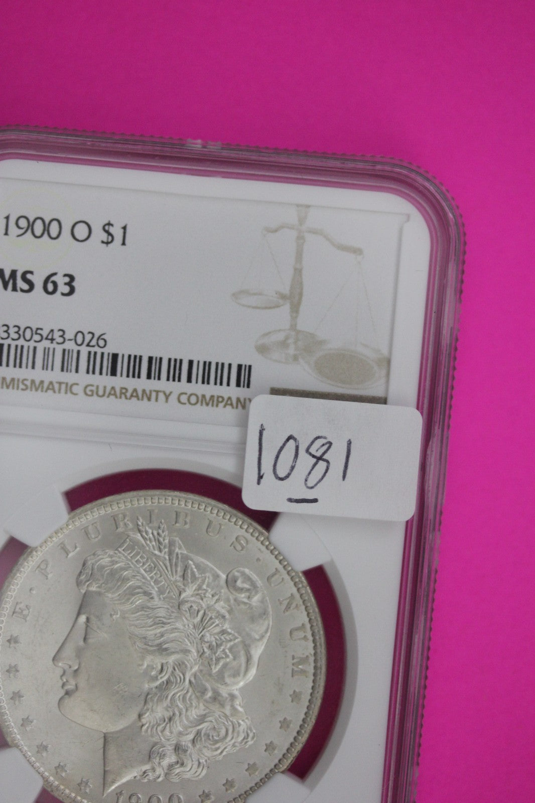 1900 O MS 63 Liberty Morgan Silver Dollar NGC Certified Graded Authentic 1081