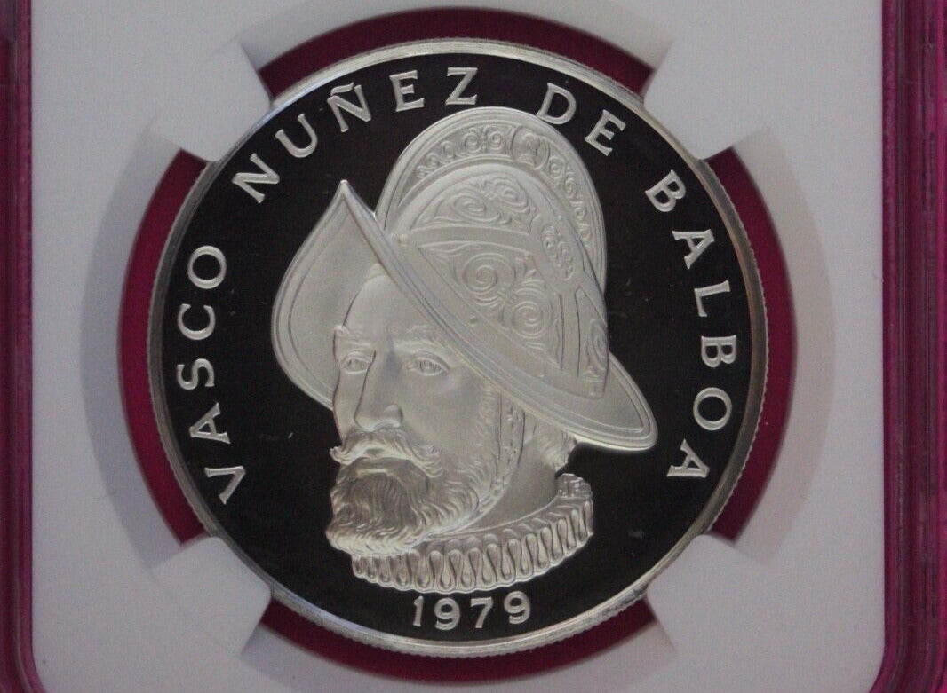 1979 Panama PF 68 Ultra Cameo Proof Silver Balboa NGC Certified Graded Slab 1073