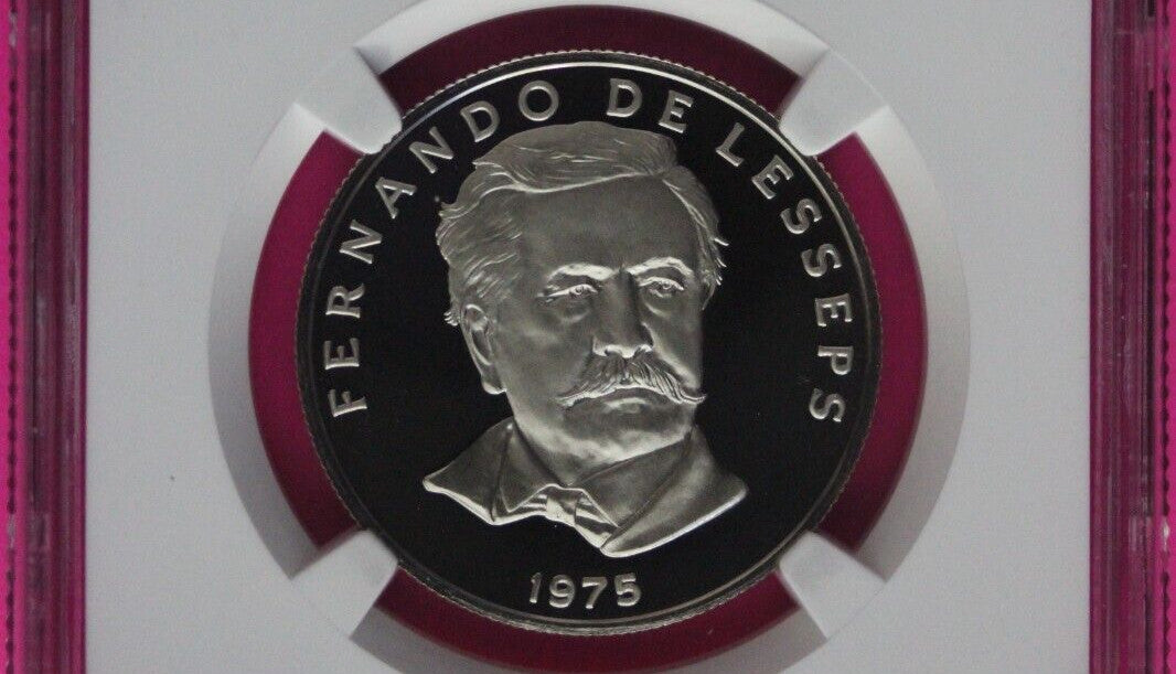 Top Pop 1975 Panama PF 70 Ultra Cameo Proof 50 Centesimos NGC Graded Slab 1037