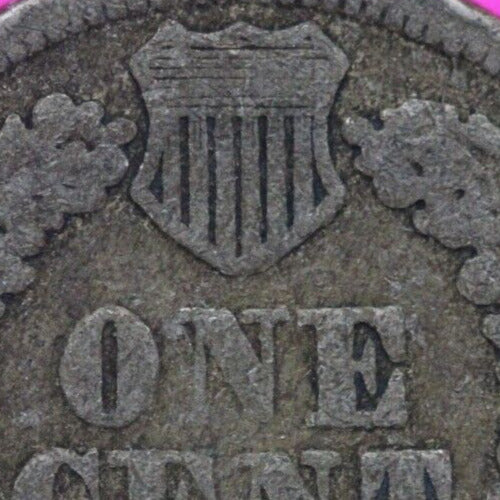 1863 Copper Nickel Indian Head Cent Penny Exact Early Type Coin Pictured 60