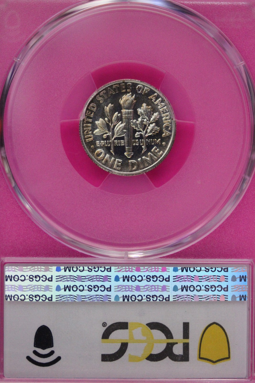 Toned 1954 PR 66 Silver Roosevelt Dime PCGS Graded Authentic Certified 410