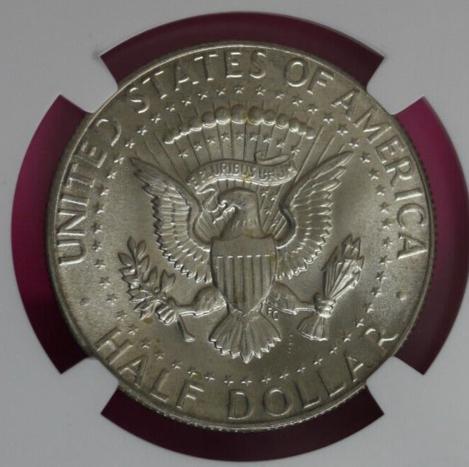 1969 D MS 64 Kennedy Half Dollar NGC Graded Certified Authentic Slab Silver 1383