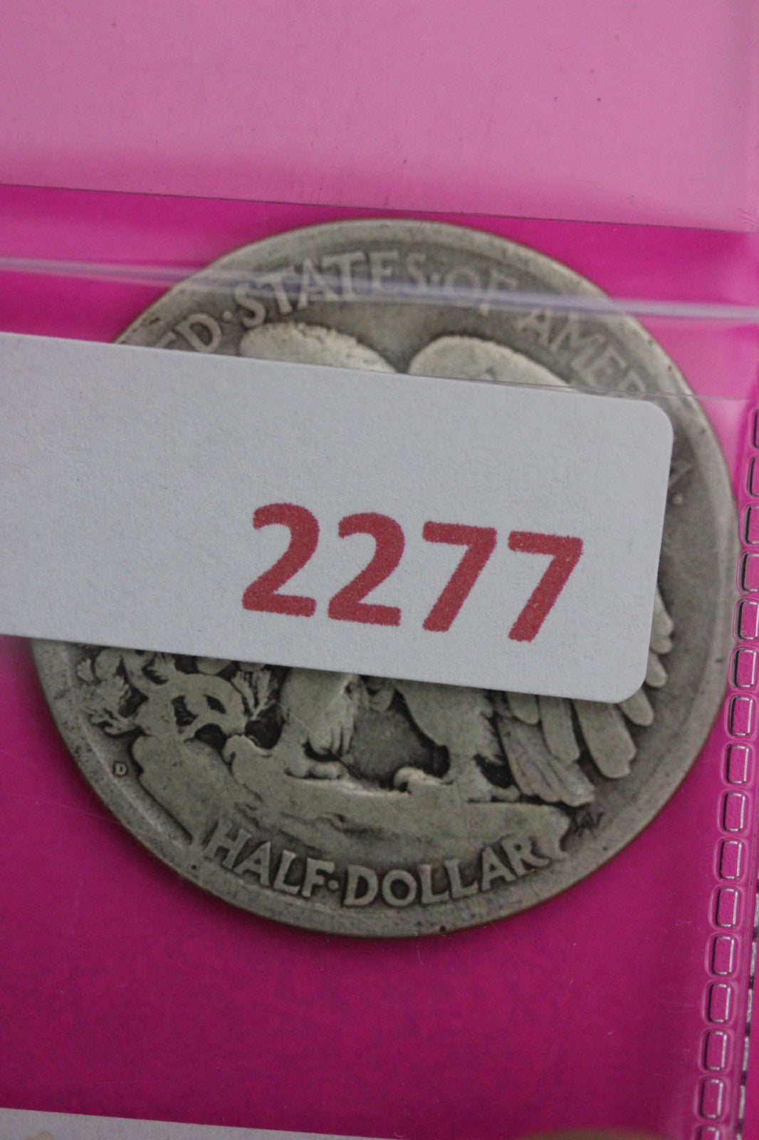 1919 D Walking Liberty Silver Half Dollar Guaranteed Authentic Genuine Coin 2277