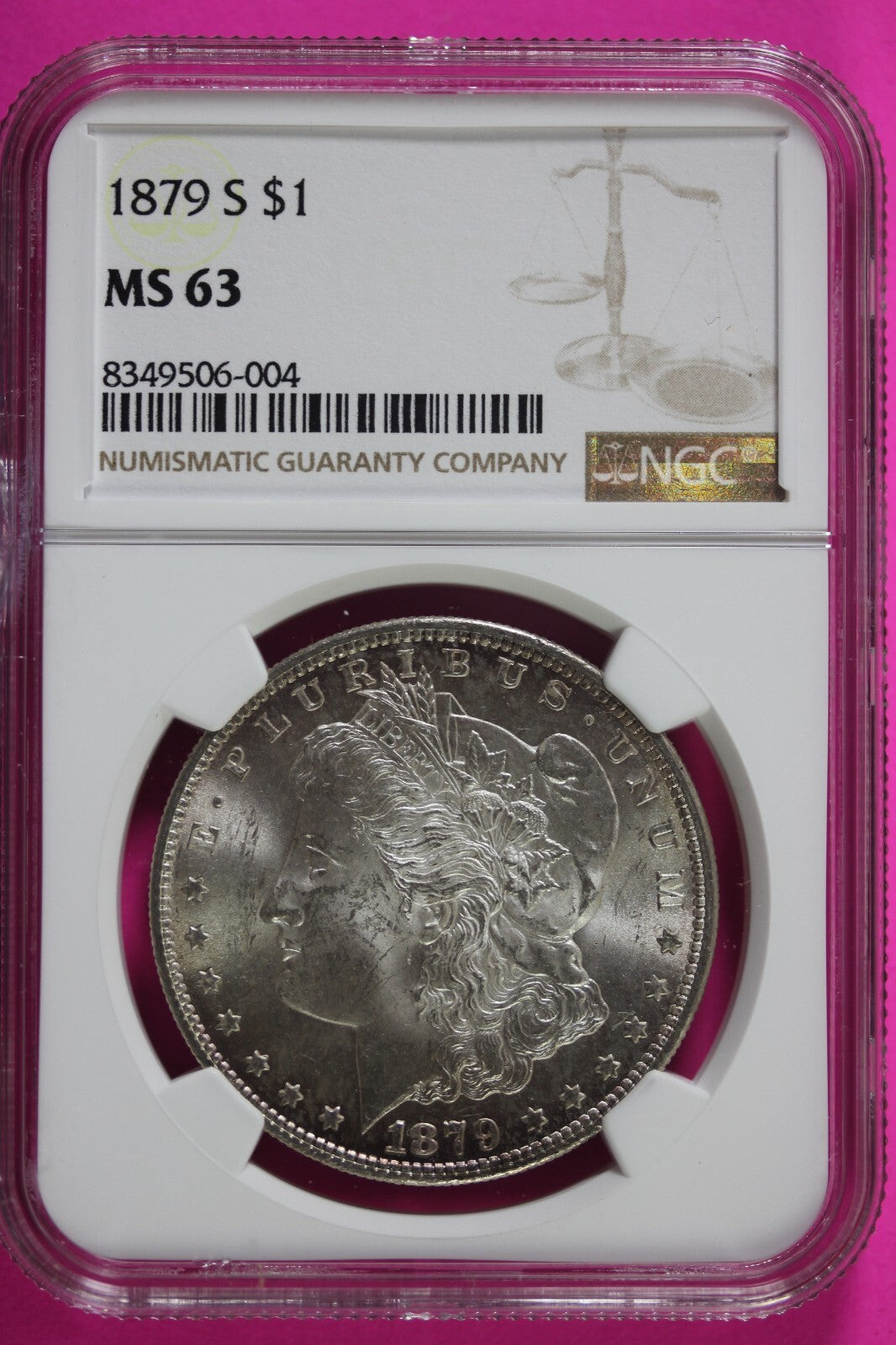 1879 S MS 63 Liberty Morgan Silver Dollar NGC Certified Graded Authentic 679
