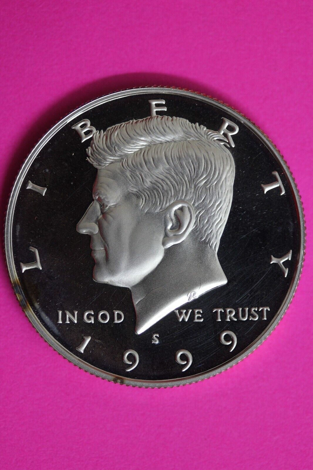 GEM Proof Silver 1999 S John F Kennedy Half Dollar Exact Coin Shown Tom 56