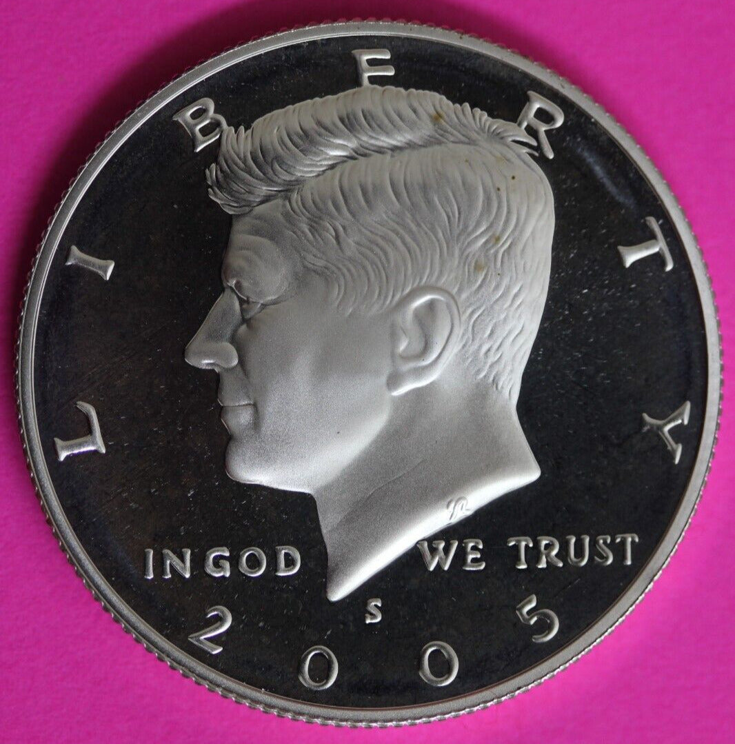 GEM Proof Silver 2005 S John F Kennedy Half Dollar Exact Coin Shown Tom 03