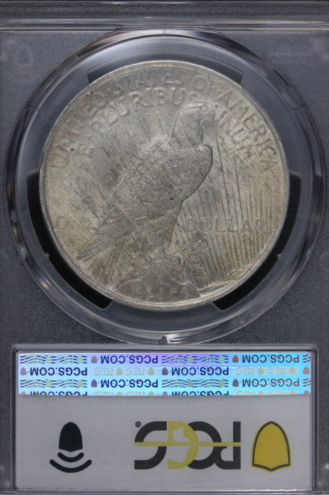 Toned 1923 P MS 64 Peace Silver Dollar PCGS Graded Certified Authentic Slab 49