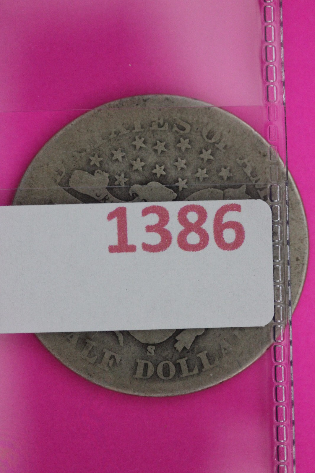 1901 S Barber Liberty Half Dollar Silver Coin Guaranteed Authentic Genuine 1386