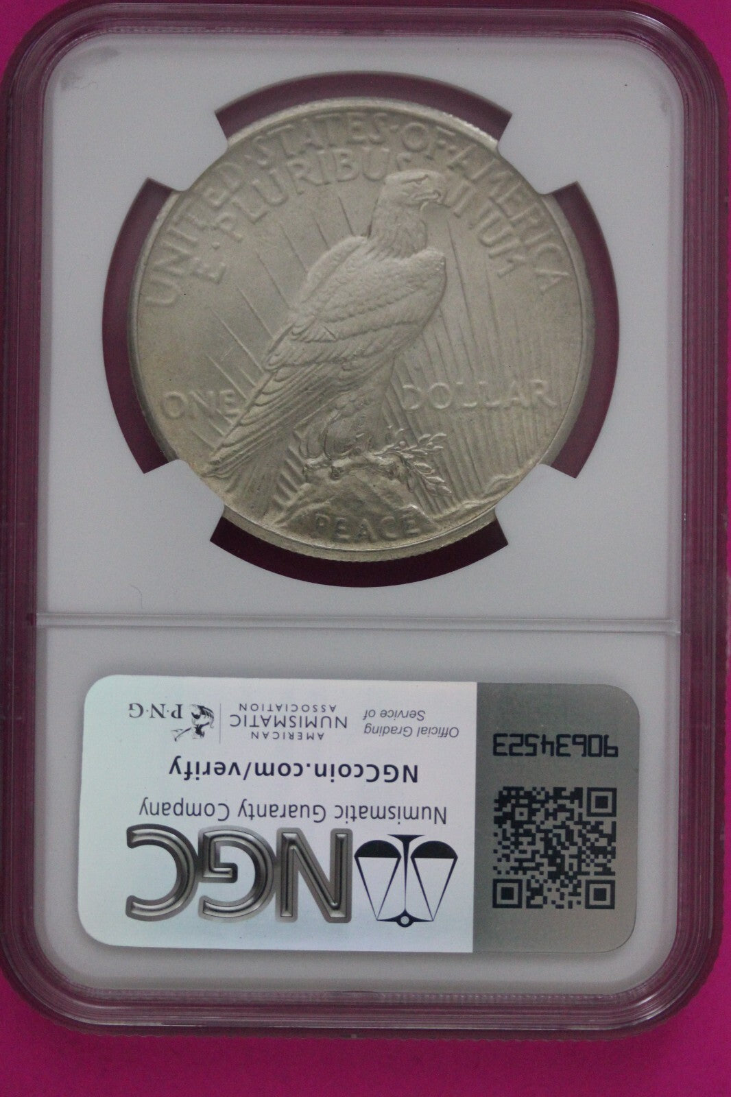 1926 P MS 63 Liberty Peace Silver Dollar NGC Certified Graded Authentic Coin 705