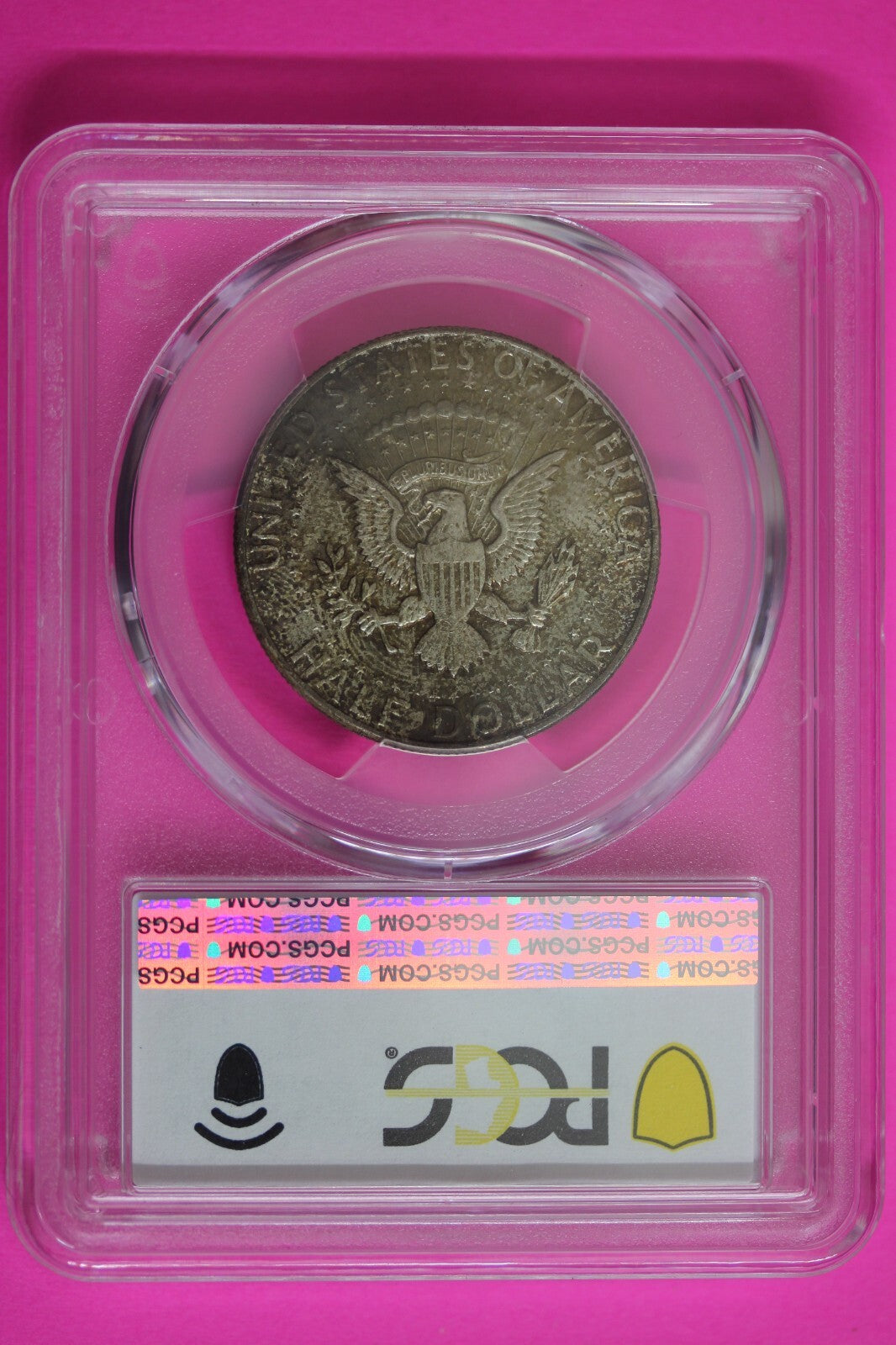 Toned Color 1964 P MS 65 Kennedy Half Dollar PCGS Certified Trueview Slab 1463