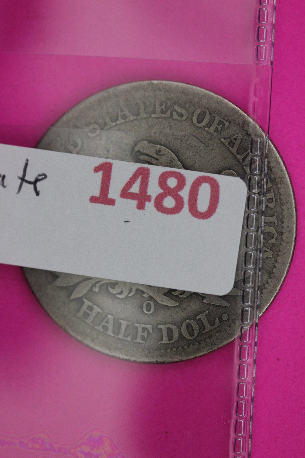 1854 O Double Date Seated Liberty Half Dollar Silver Coin Authentic Coin 1480