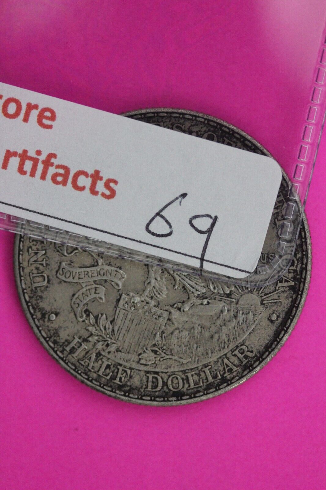High Grade 1918 Illinois Commemorative Centennial Rare Silver Half Dollar 69