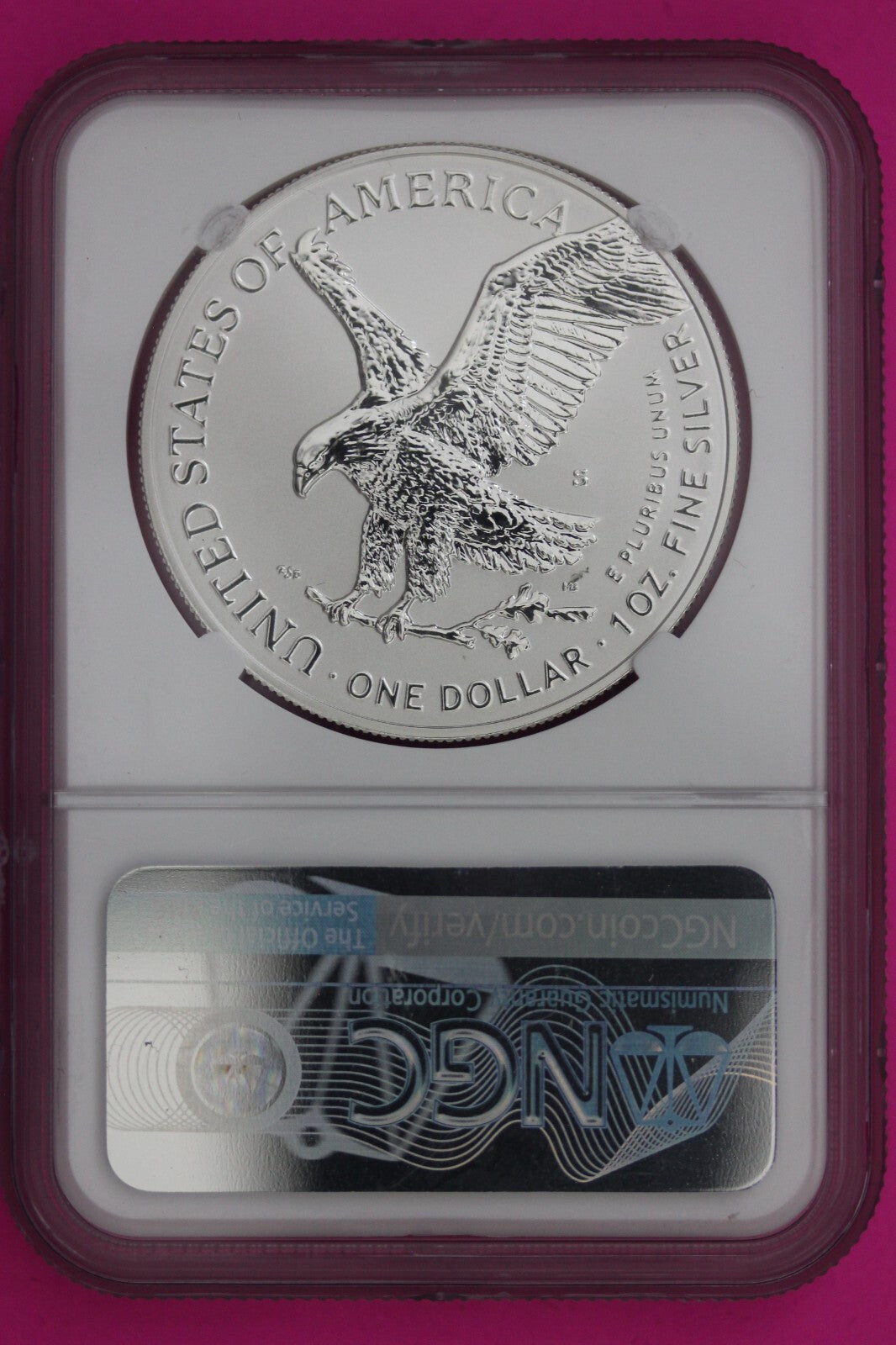 2021 S T2 PR 70 Reverse Proof Silver Eagle NGC Graded Certified Authentic 501