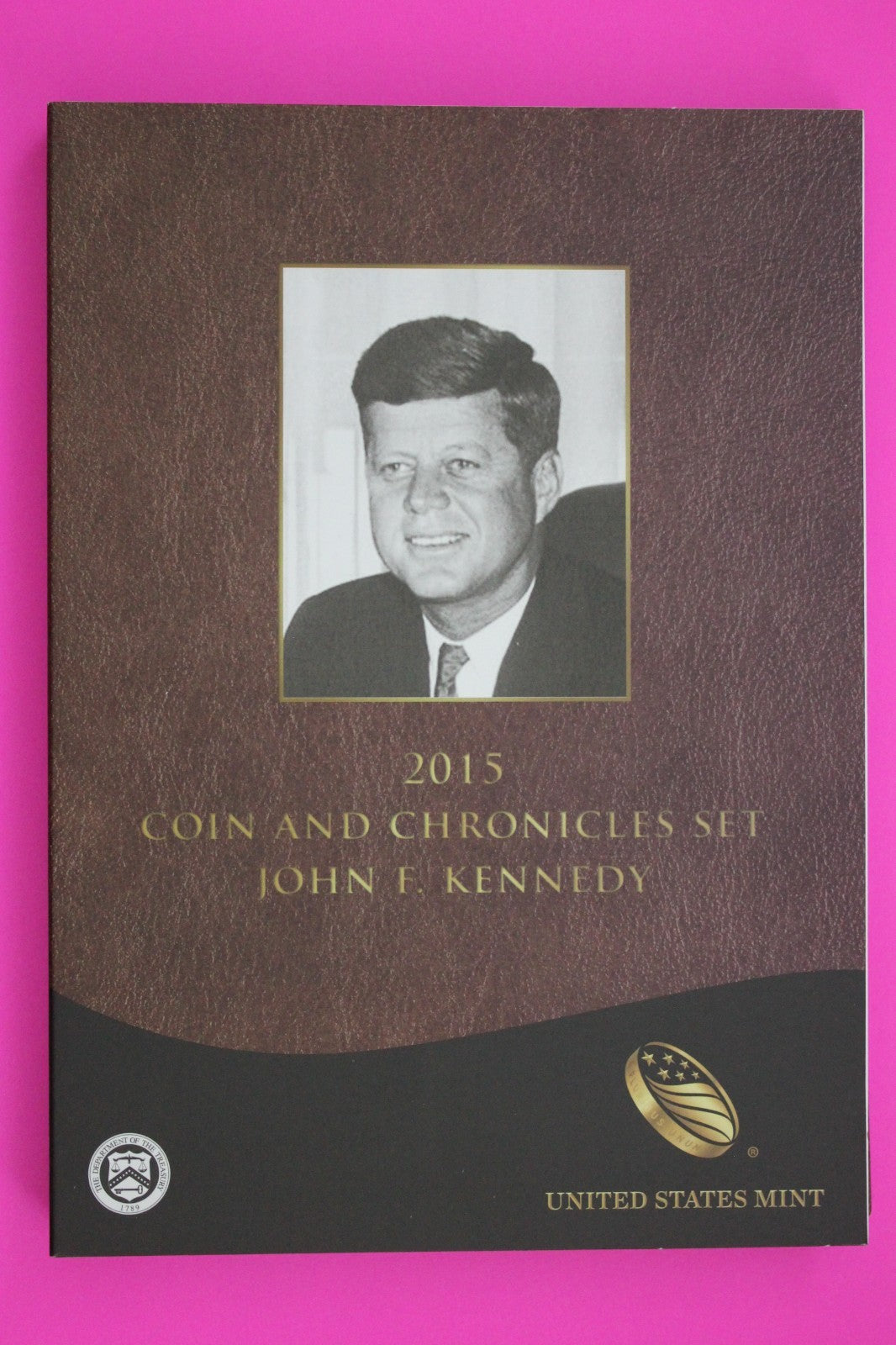 Gem 2015 John Kennedy Coins & Chronicles Mint Set 1 Ounce Silver Box & COA 7066