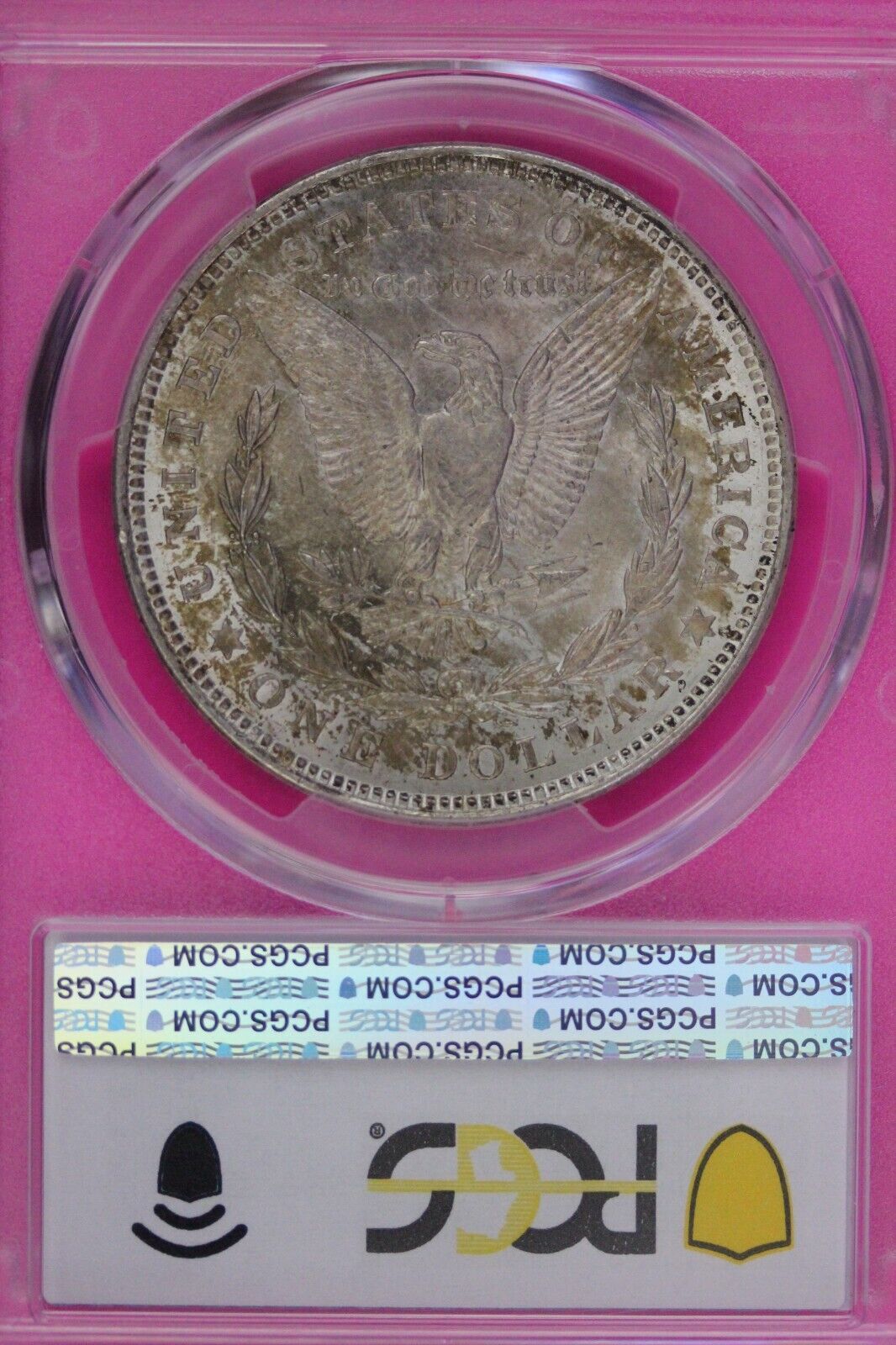Toned 1921 P MS 63 Morgan Liberty Silver Dollar PCGS Certified Graded Slab 380
