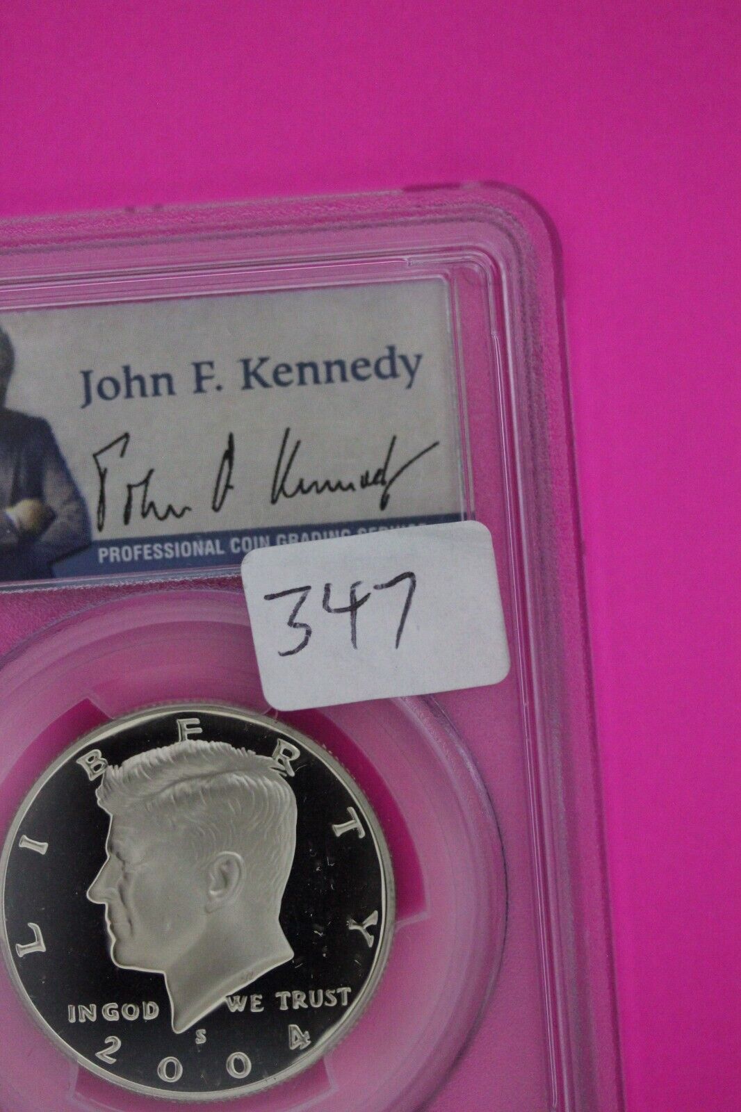2004 S PR 69 Deep Cameo John Kennedy Clad Half Dollar JFK Label PCGS Slab 347