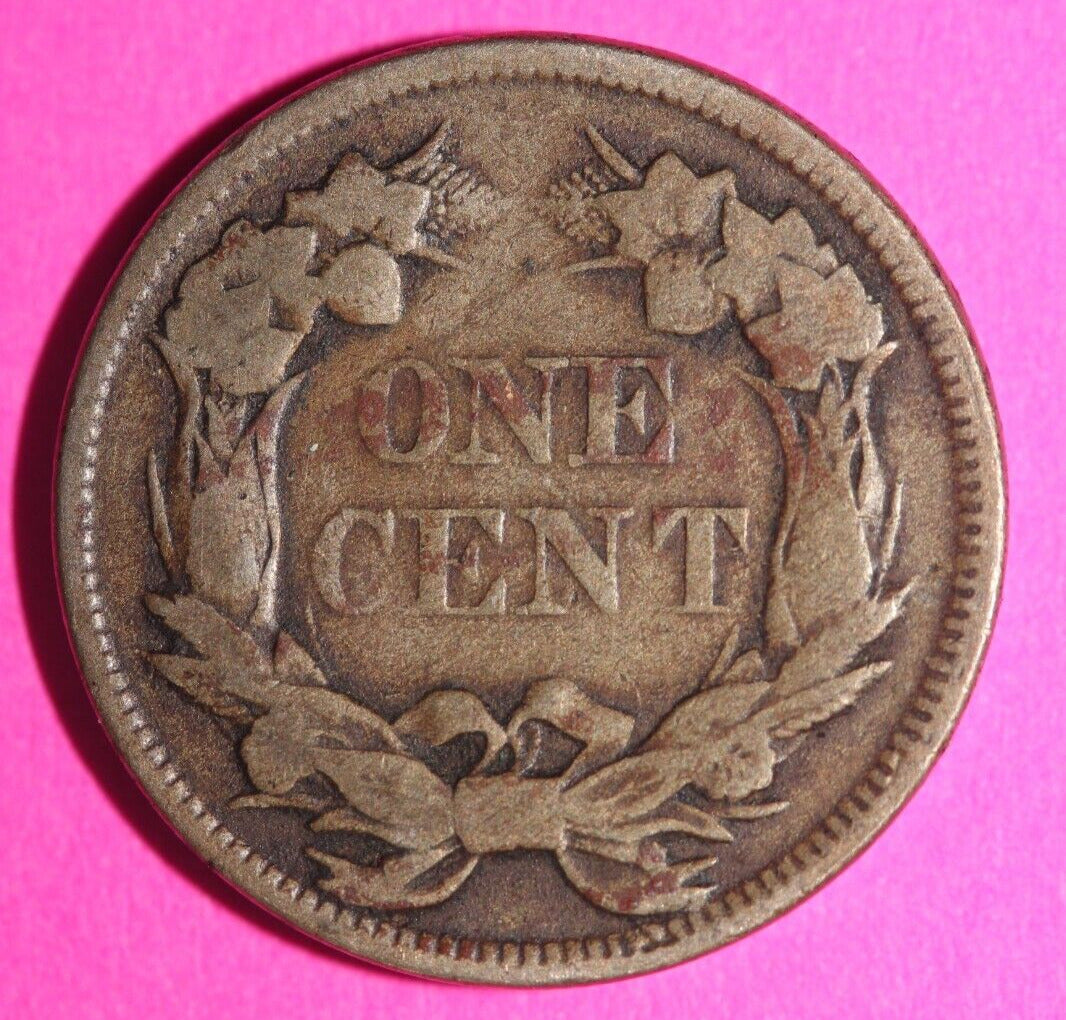 1858 Flying Eagle Cent Penny Exact Scarce Early Type Coin as Pictured 02