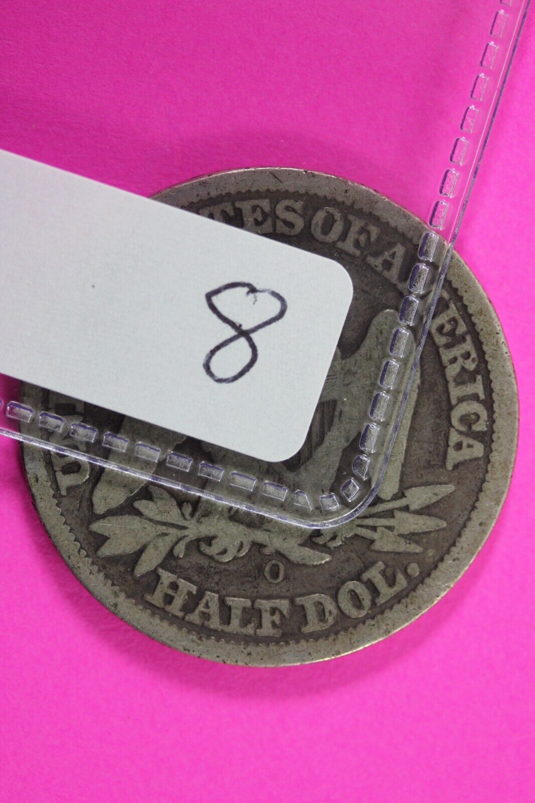 1858 O Seated Liberty Half Dollar Silver Semi Key Date Exact Coin In Pics 08