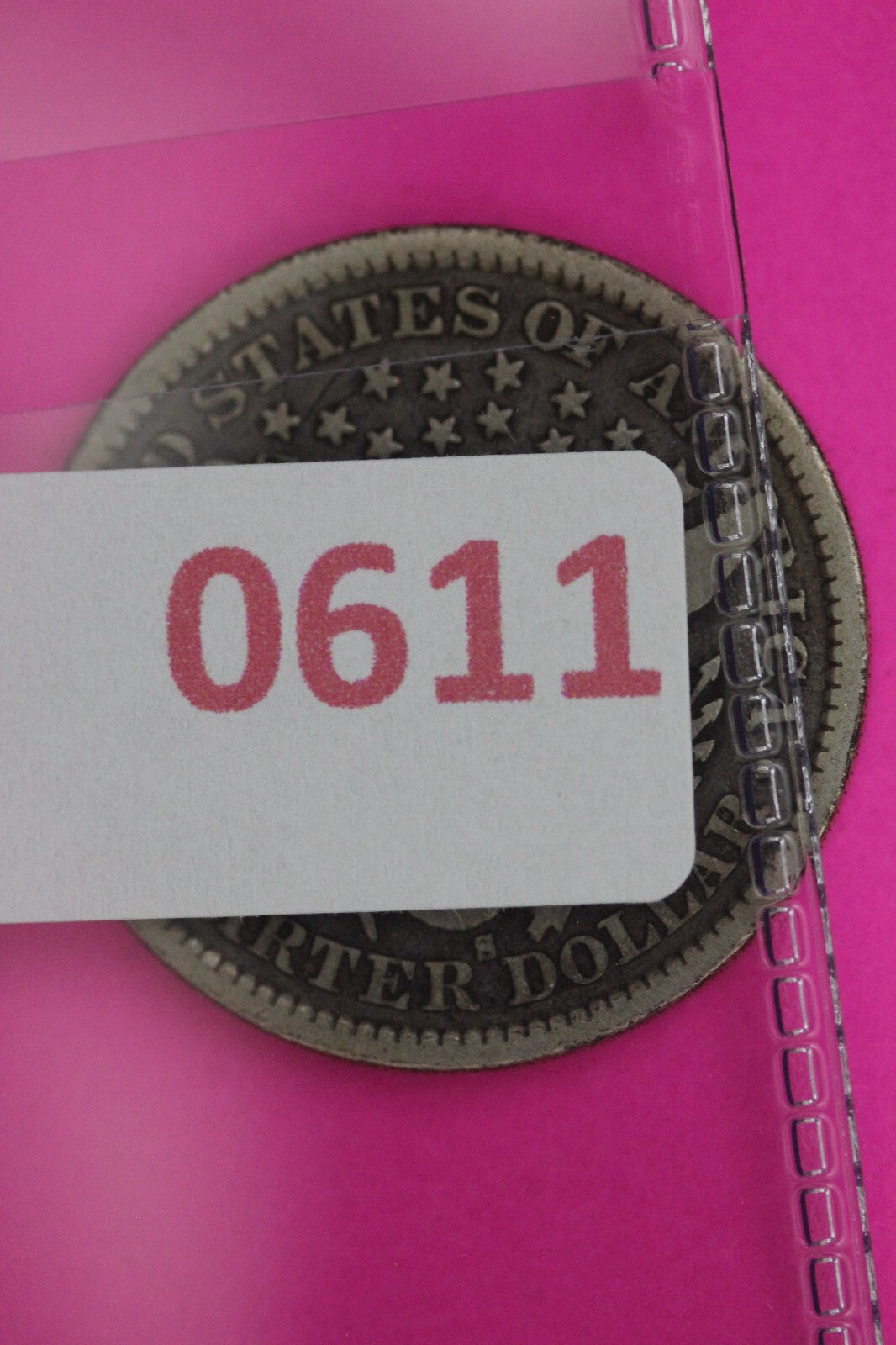 1893 S Barber Liberty Silver Quarter Guaranteed Authentic & Genuine Coin 0611N